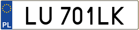 Truck License Plate